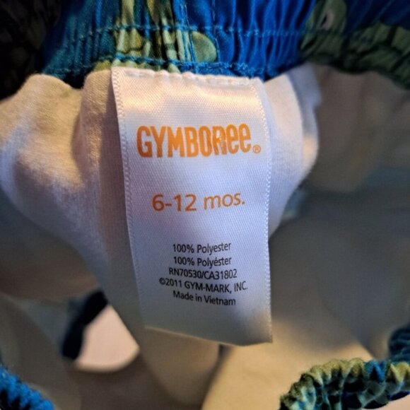 Gymboree boys size 6-12 months Turtle Tykes Line swim shorts PUL lining EUC - Picture 5 of 5